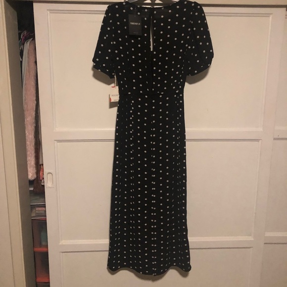 Brand new f21 polka dot dress - Picture 1 of 15